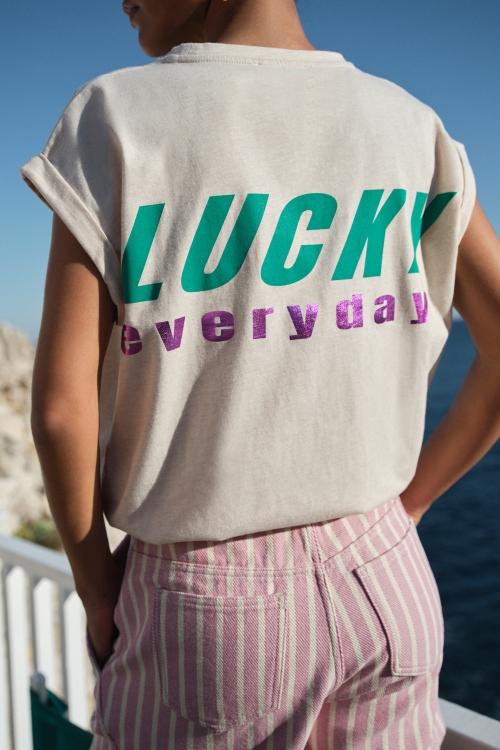 By-Bar Tobi Lucky Everyday Top Damen creme